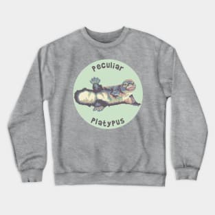 Pretty Platypus Portrait Crewneck Sweatshirt